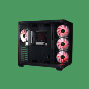 EASE EC124B Tempered Glass Gaming Case-Black
